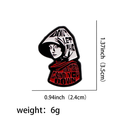 Women's Rights Feminism Feminist Enamel Pin Badge Handmaid Brooch Lapel Backpack Accessories