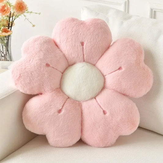 Sunflower Daisy Flower Cushion Pillow, Seat Cushion Plush Toy Mat Gift
