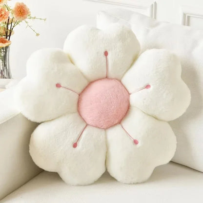 Sunflower Daisy Flower Cushion Pillow, Seat Cushion Plush Toy Mat Gift