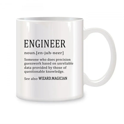 Engineer Mug – Funny Novelty 11oz Ceramic Coffee Cup Boss Coworker Office Gift