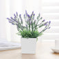 Artificial Lavender Potted Plant – Realistic Faux Flower for Home & Office Décor