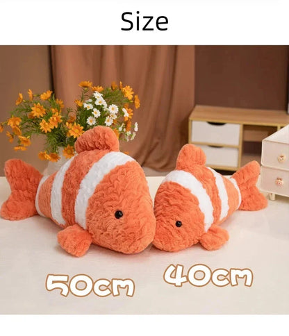 40-50cm Large Marine Animal Plush Soft Toy – Turtle, Lobster, Clownfish, Shark, Octopus
