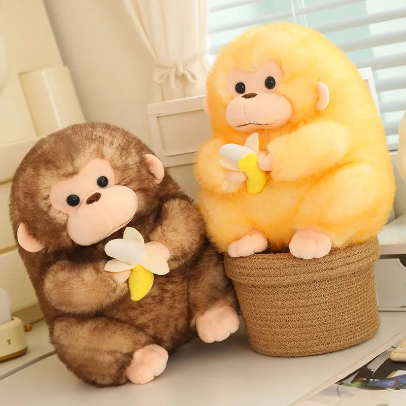 23/30/40cm Large Cute Chubby Monkey Plush Soft Toy