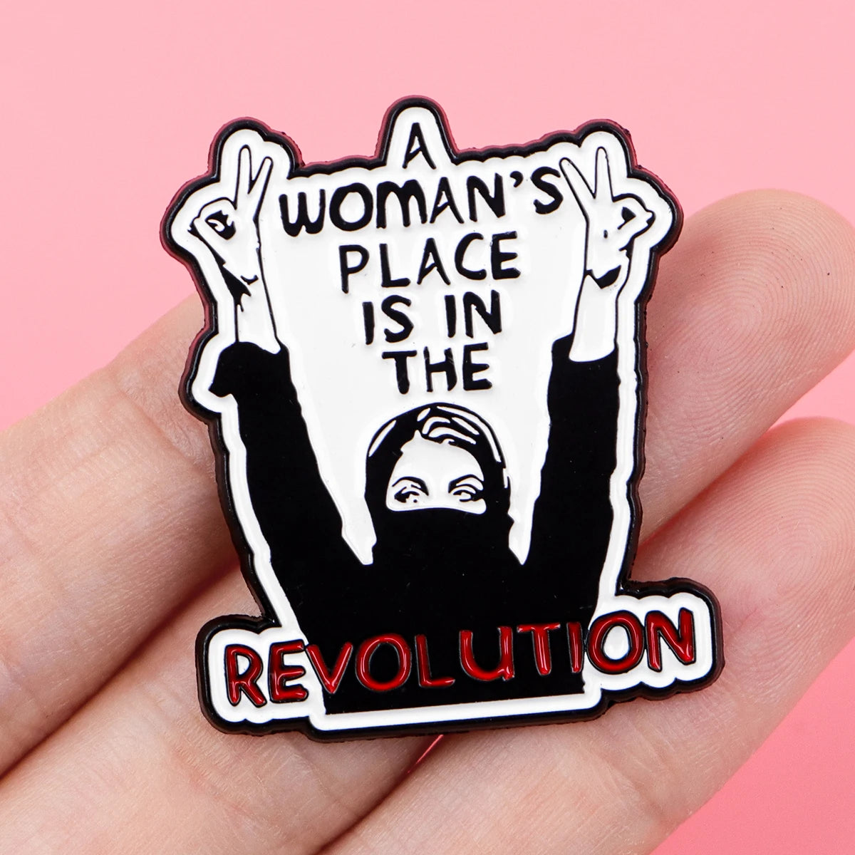 Feminist Movement Revolution Women’s Rights Enamel Brooch Lapel Pin Badge Feminism Power Strength