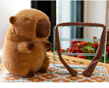 23/35CM Cute Capybara Plush Toy with Scarf -  Autumn Winter Seasonal