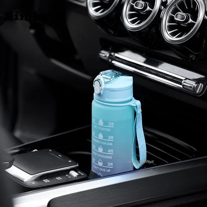 750ml Motivational Sports Water Bottle with Printed Time Marker – Leakproof & Portable