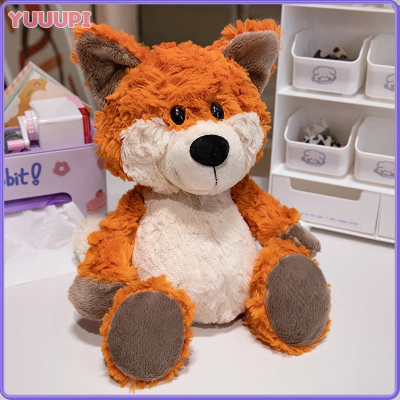 30cm Fluffy Fox Plush Soft Toy – Cute Cartoon Orange Fox Stuffed Animal