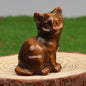 Crystal Cat Figurines – Hand-Carved Natural Stone Animal Cats Figures for Chakra Energy Healing & Home Décor