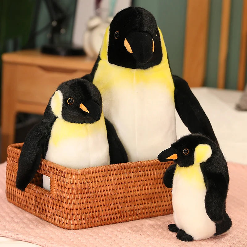 17-45cm Large Realistic Penguin Bird Plush Soft Toy