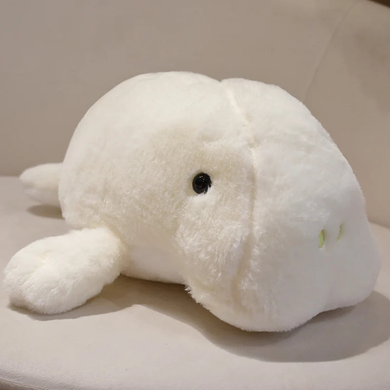 Large Manatee Plush Soft Toy – Sea Cow Cuddly Plush in 40cm or 50cm (Grey or White)