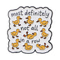 Ducks Not All In A Row Enamel Pin Badge Funny Duck Quote Brooch Lapel Backpack