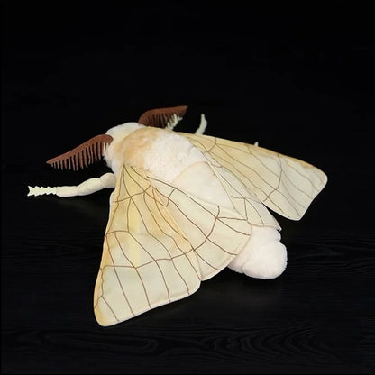 27cm Silkworm Moth Plush Soft Toy Cute Realistic Insect Bug Animal