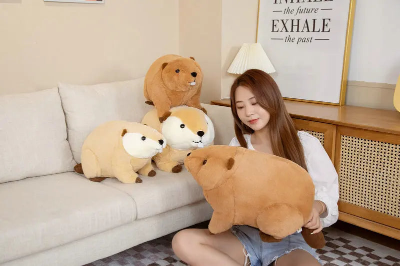 45-60cm Large Beaver Plush Soft Toy – Cute Critter Plushie