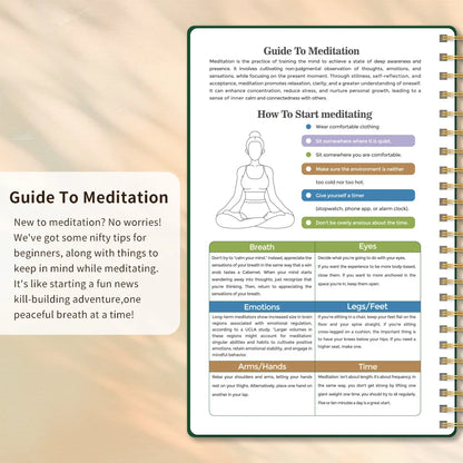 A5 Meditation & Self-Discovery Journal – 96-Page Daily Reflection Notebook for Mental Wellness