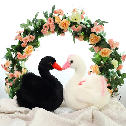 26cm Black or White Swan Soft Plush Toy
