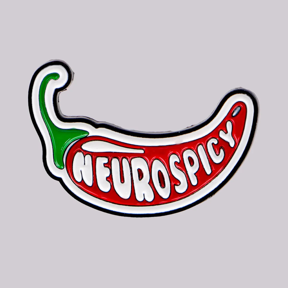 Neurospicy Funny Enamel Brooch Lapel Pin Badge Autism ADHD Neurodivergent