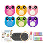 DIY Punch Needle Coaster Kit – Make 6 Frog, Ghost, or Smile Coasters Craft Embroidery