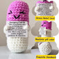 Crochet Knitted Chill Pill - Emotional Support Chill Pill Handmade-Style Gift with Message Card Mental Health Happy Pill Support