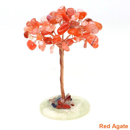 Crystal Money Tree Natural Crystal Healing Stone Reiki Quartz Gemstones Copper Wire Plant Gift