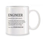 Engineer Mug – Funny Novelty 11oz Ceramic Coffee Cup Boss Coworker Office Gift