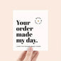 50pcs Thank You Cards – Small Business Appreciation Notes for Orders & Packaging