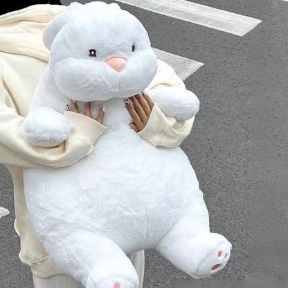 Giant Lazy Bunny Plush Toy – Soft White Rabbit Stuffed Animal in 35–80 cm Sizes