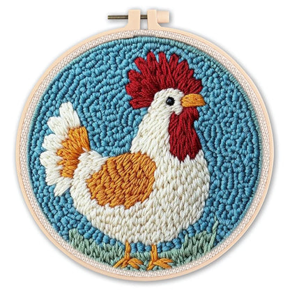 DIY 20cm Punch Needle Beginner Set Kit – Animal Designs Craft Embroidery