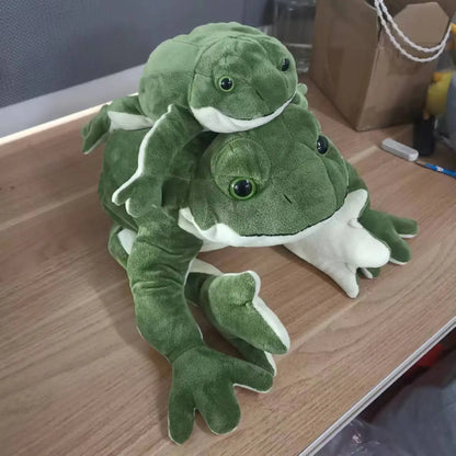 Giant Frog Plush Toy – Soft Stuffed Animal Pillow in 28 cm & 58 cm